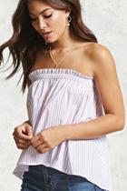Forever21 Strapless Pinstripe Top