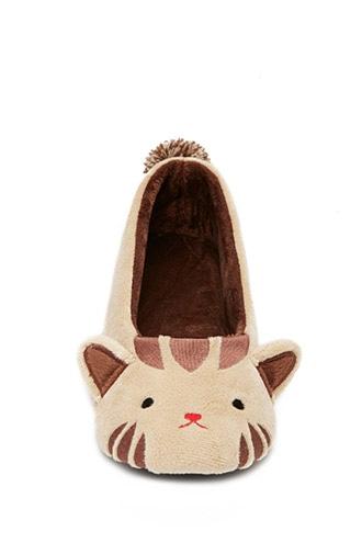 Forever21 Women's  Cat House Slippers