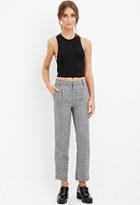 Forever21 Wool-blend Plaid Trousers