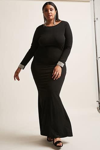 Forever21 Plus Size Rhinestone Maxi Dress