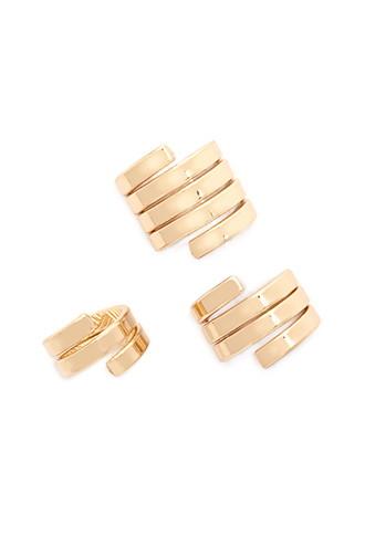 Forever21 Spiral Midi Ring Set