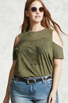 Forever21 Plus Size Open-shoulder Tee