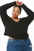 Forever21 Plus Size Raw-cut Sweater