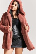 Forever21 Plus Size Faux Fur Hooded Coat