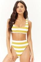 Forever21 Ribbed Striped Bikini Bottoms