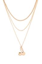 Forever21 Layered Cherry Pendant Necklace