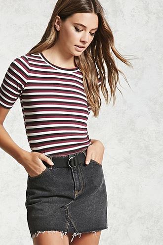 Forever21 Contemporary Striped Tee