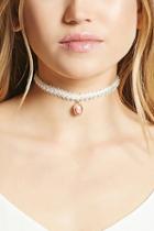 Forever21 Faux Pearl Cameo Choker