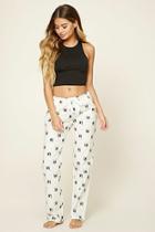 Forever21 Women's  Holiday Dog Graphic Pj Pants
