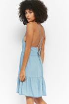 Forever21 Chambray Lace-up Dress