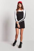 Forever21 Pinstripe Overall Cami Dress
