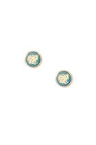 Forever21 Mint Iridescent Circle Studs