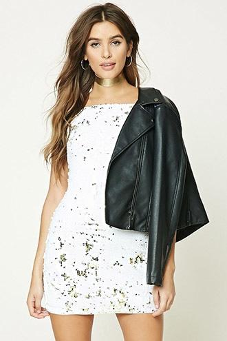 Forever21 Women's  Two-tone Sequin Cami Dress