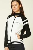 Forever21 Women's  Los Angeles Graphic Cardigan