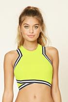 Forever21 Women's  Stripe Trim Padded Top
