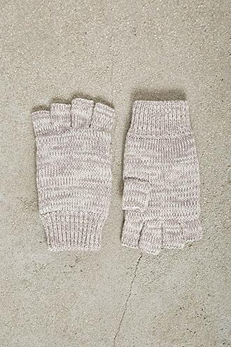 21 Men Men Marled Fingerless Gloves