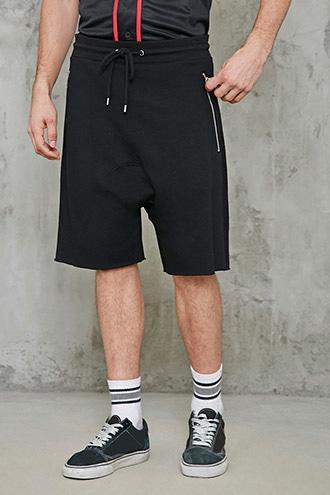 Forever21 French Terry Drop-crotch Shorts