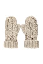 Forever21 Women's  Cable Knit Mittens (taupe)