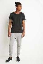 Forever21 Convertible Heathered Zipper Sweatpants