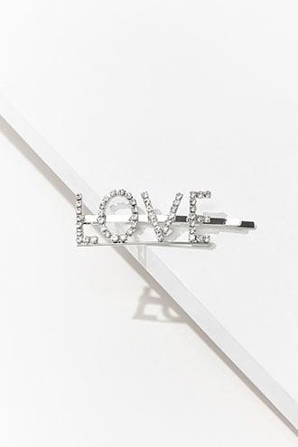 Forever21 Love Rhinestone Bobby Pin