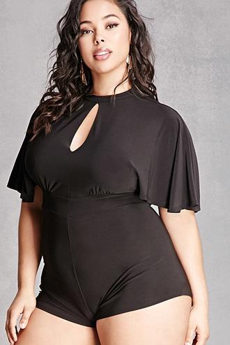 Forever21 Plus Size Keyhole Cutout Romper