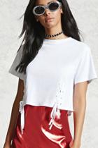 Forever21 Double Lace-up Tee