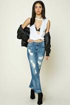 Forever21 Distressed Mom Jeans