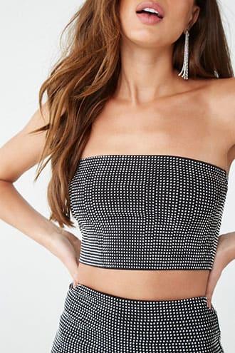 Forever21 Rhinestone Tube Top