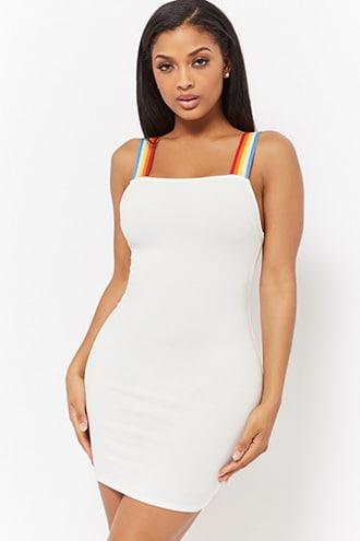 Forever21 Striped Straps Bodycon Dress