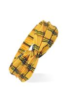 Forever21 Twisted Plaid Headwrap