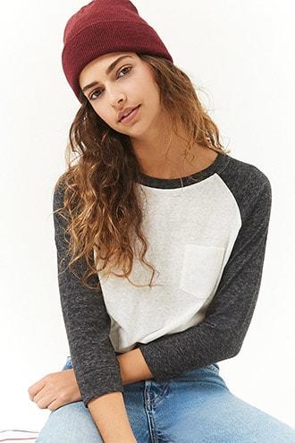 Forever21 Burnout Raglan Tee