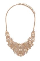 Forever21 Floral Filigree Bib Necklace