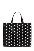 Forever21 Heart Print Glossy Eco Tote