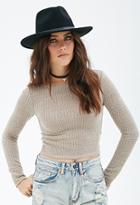 Forever21 Sweater-knit Crop Top