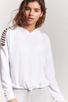 Forever21 Active Cutout Hooded Top