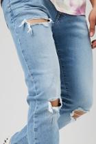 Forever21 Distressed Slim-fit Button-fly Jeans