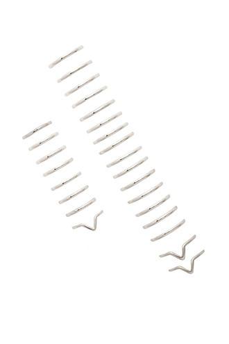 Forever21 Silver Chevron Midi Ring Set
