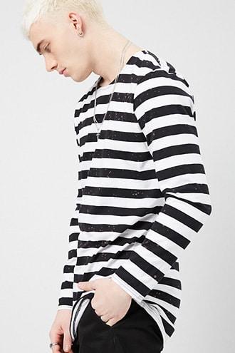 Forever21 Striped Print Top