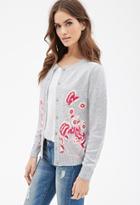 Forever21 Floral Embroidery Cardigan