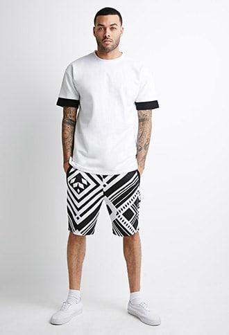 Forever21 Abstract Geo Print Shorts