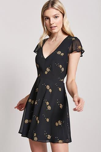 Forever21 Dandelion Fit & Flare Dress