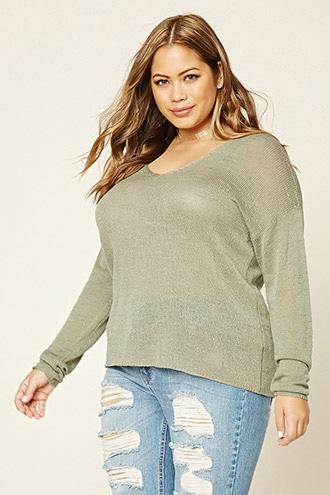 Forever21 Plus Size Slub Knit Sweater