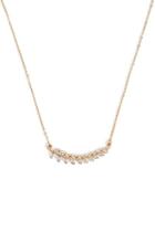 Forever21 Rhinestone-embellished Olive Branch Necklace