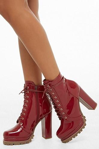 Forever21 High Heel Combat Boots