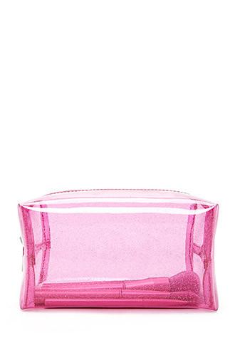Forever21 Glitter Jelly Makeup Bag