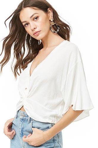 Forever21 Twist Hem Top