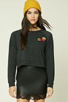 Forever21 Fries Patch Graphic Sweatshirt