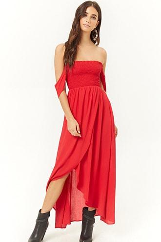 Forever21 Off-the-shoulder Tulip Dress
