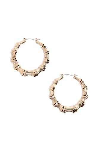 Forever21 Bamboo Hoop Earrings