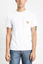 21 Men Men's  Embroidered Pizza Tee